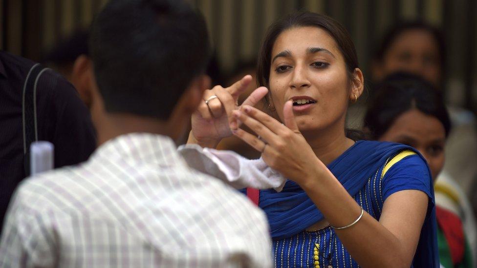 Deaf community gathering